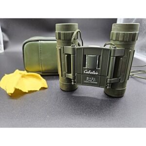 Cabelas 8x21 Field 7 Degree 122m/1000m Binoculars With Zippered Case